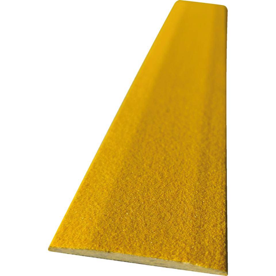 K.57 Bodenmarkierungsplatte,R13,gelb,GFK,selbstklebend,1000x50x3mm