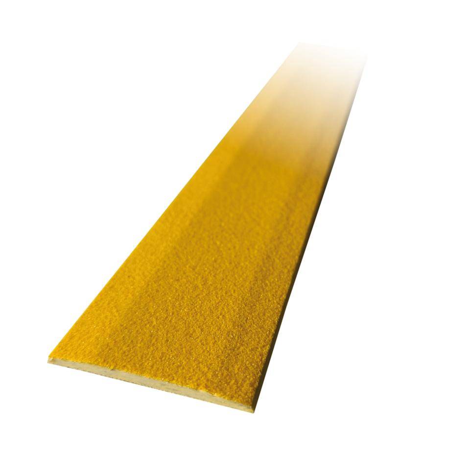 K.57 Bodenmarkierungsplatte,R13,gelb,GFK,schraubbar,1000x50x3mm