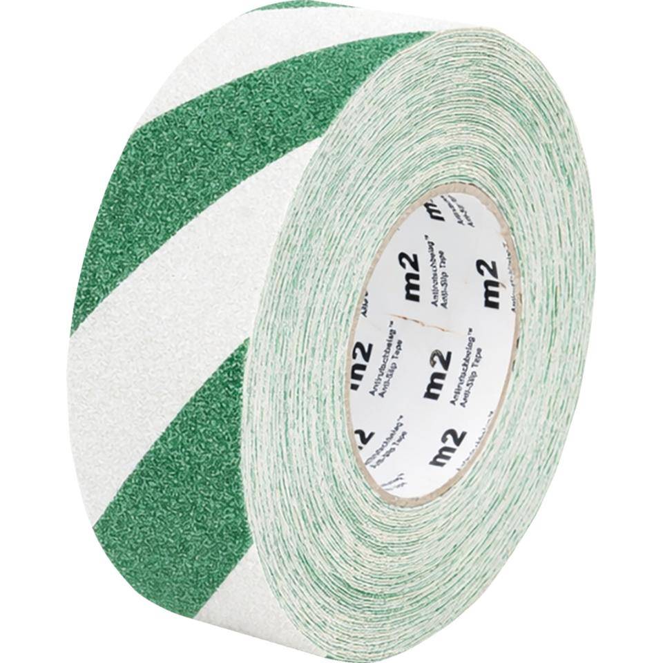 K.57 Antirutsch-Warnmarkierung, R13, grün/weiß, selbstklebend, 50mm, 18,3m/Rolle