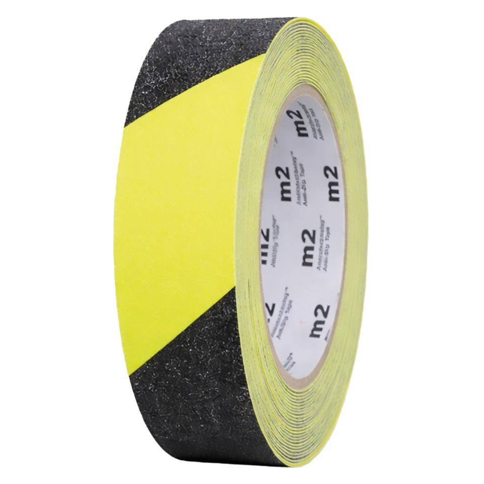 PERMALIGHT® power Antirutschbelag Extrem Kleber R13,schwarz/gelbschraffiert,25mmx6m