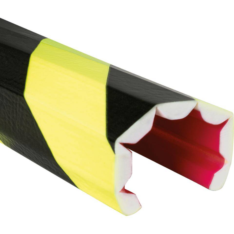 Knuffi Universalschutzprofil Typ U, neon/schwarz, Polyurethanschaum, Breite 150mm , Höhe 10mm, Länge 1m