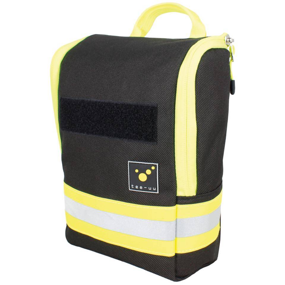 TEE_UU Magnet-Tasche, mit Griffschlaufen und diversen Einsteckfächern, schwarz, Polyester, Reflex, 390g, 240x160x90mm