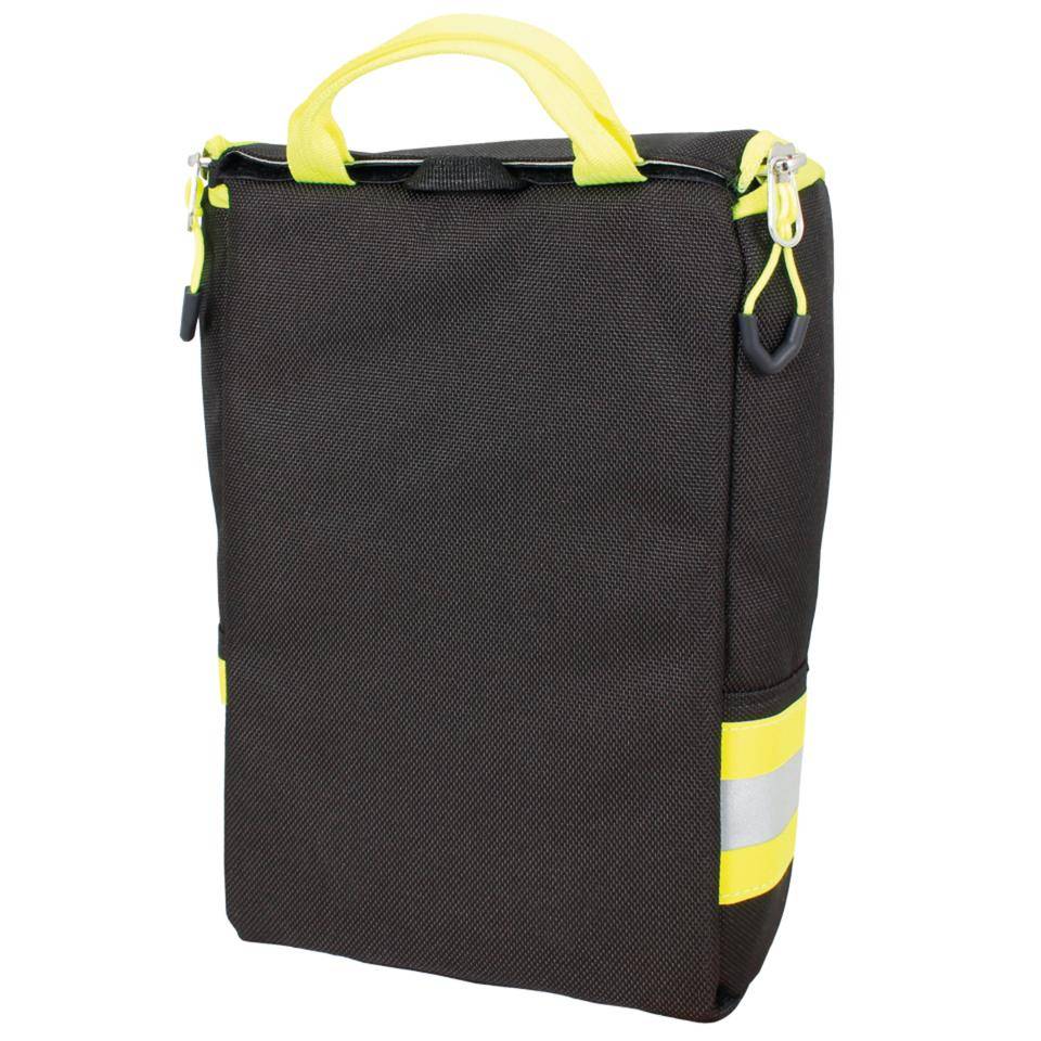 TEE_UU Magnet-Tasche, mit Griffschlaufen und diversen Einsteckfächern, schwarz, Polyester, Reflex, 390g, 240x160x90mm