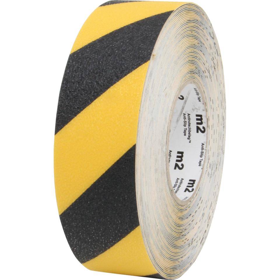 K.57 Bodenmarkierungsband Safety Ultra,R10,gelb/schwarz,gemäß ASR A1.5/1,2,PVC Folie,50mm,25m/Rolle