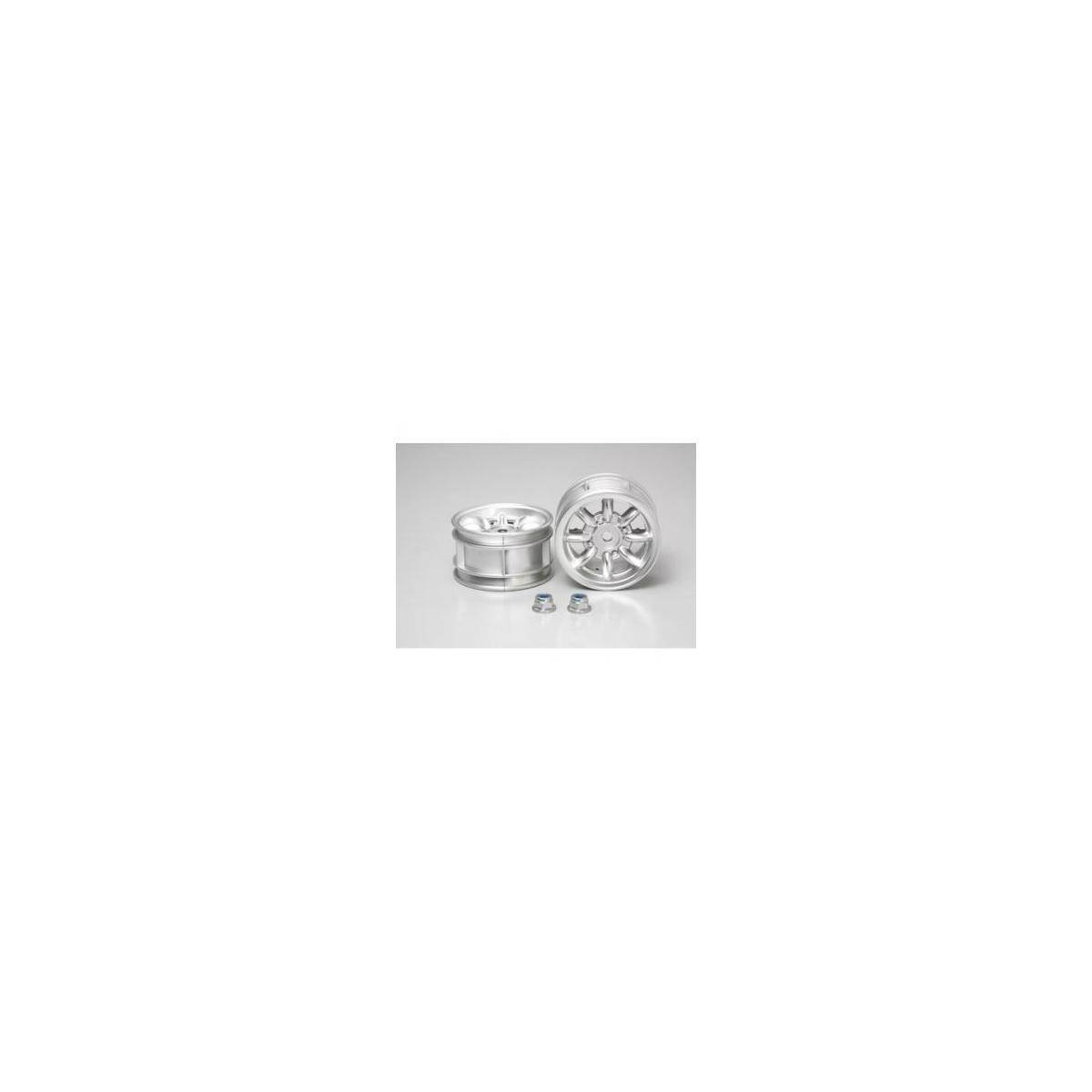 M-Chassis 8-Speichen Felgen (2) Chrom 24mm