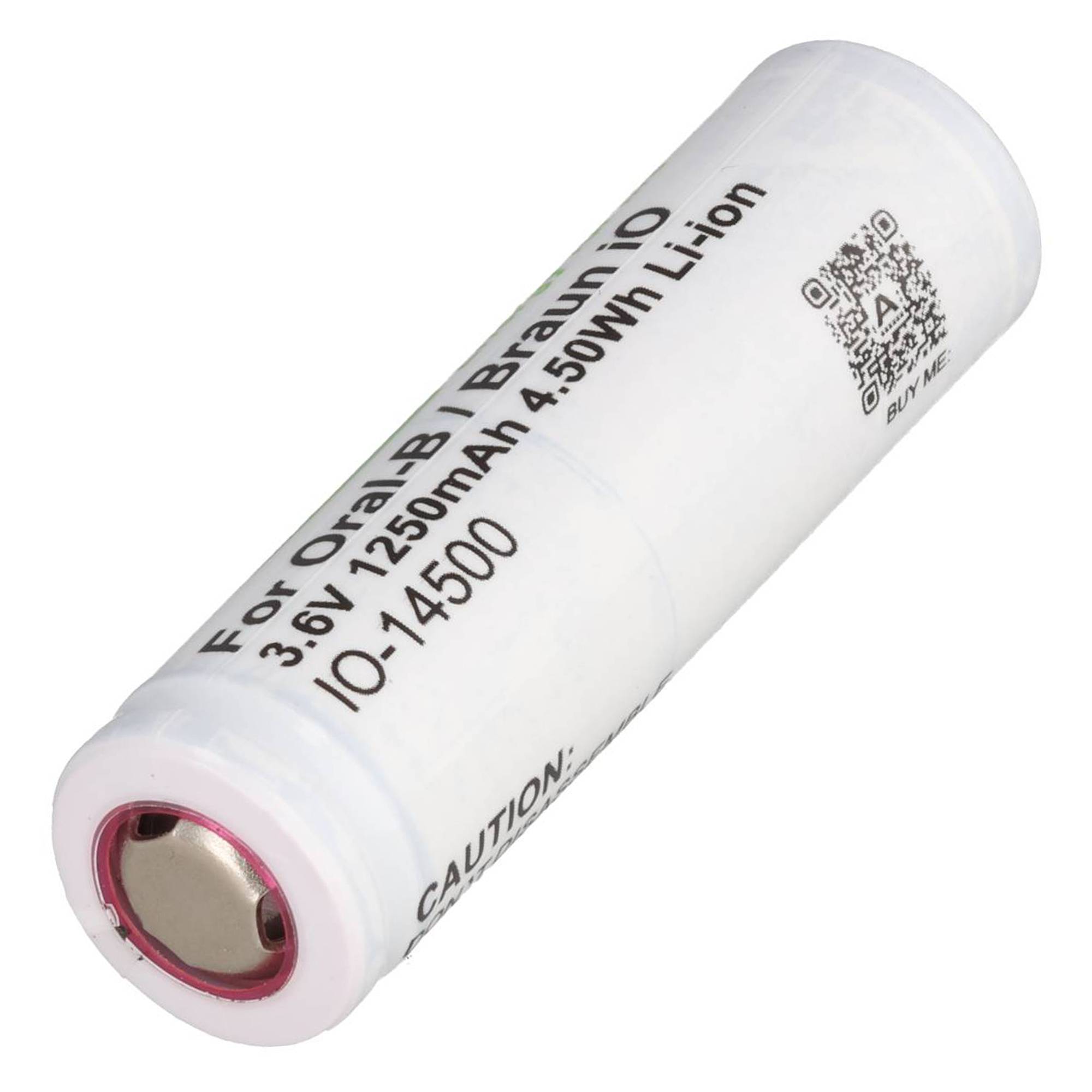 1250mAh Premium Akku komaptibel für Braun IO 6, 7, 8, 9, 10, 3,7 Volt, 48,8x14,1mm
