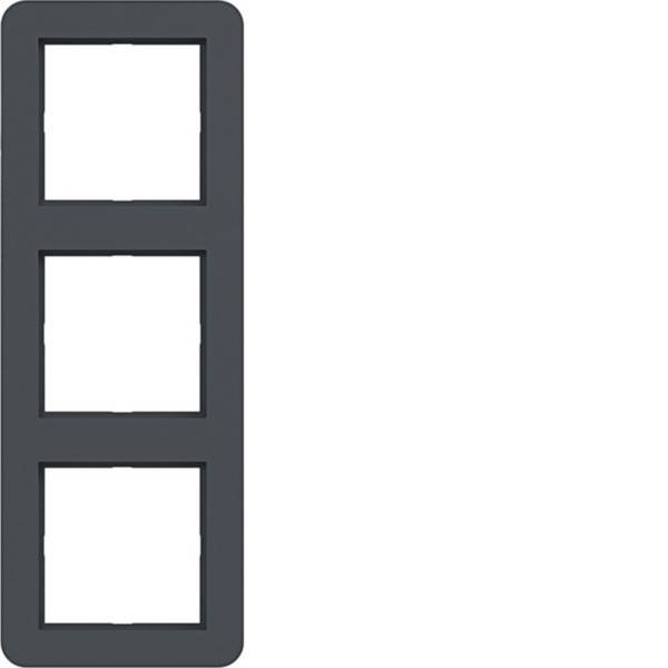 Hager Rahmen 3fach C.1 anthrazit WAD7300AT