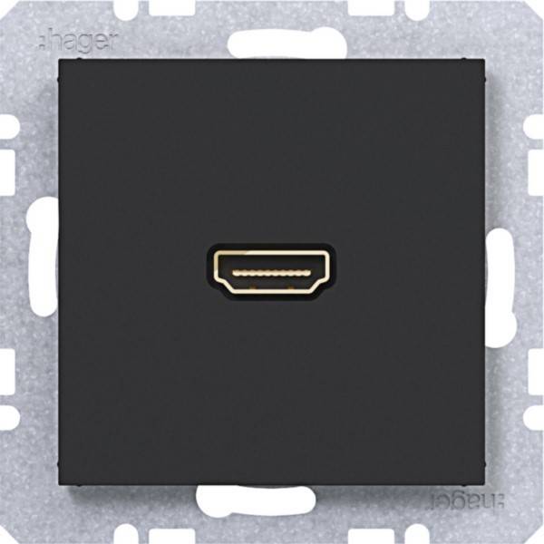Hager High Def. Steckd. Ax/Cx WAF4379BM
