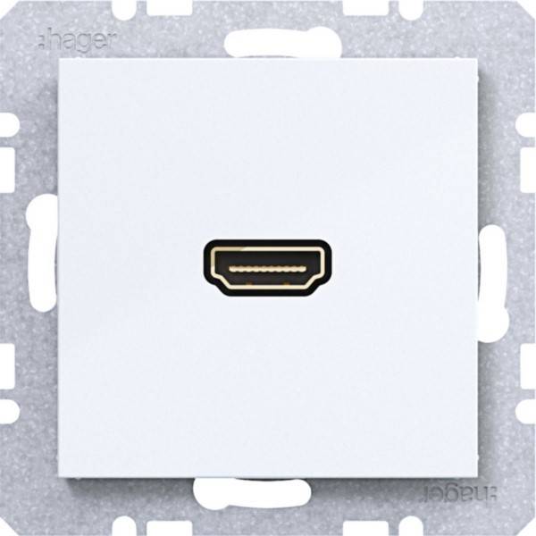 Hager High Def. Steckd. Ax/Cx WAF4379WG