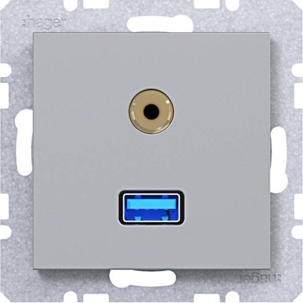 Hager USB/35mm Aud. Std. Ax/Cx WAF4381TA