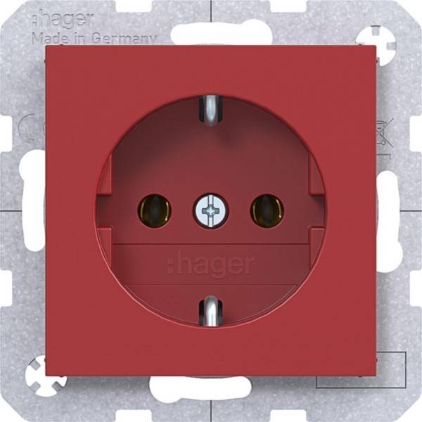 Hager Steckd. SCHUKO Steckkl. WAS1100RG