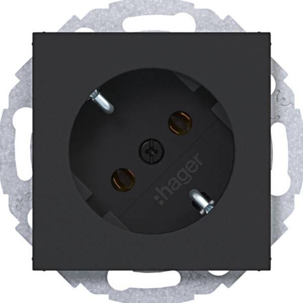 Hager Std. SCHUKO 45° St.-kl. WAS1105BM