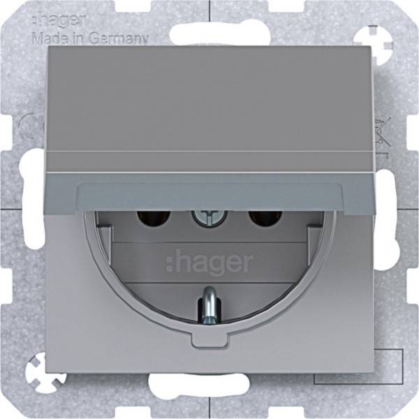 Hager SD SCHUKO KLD Ax/Cx titan WAS1110TA