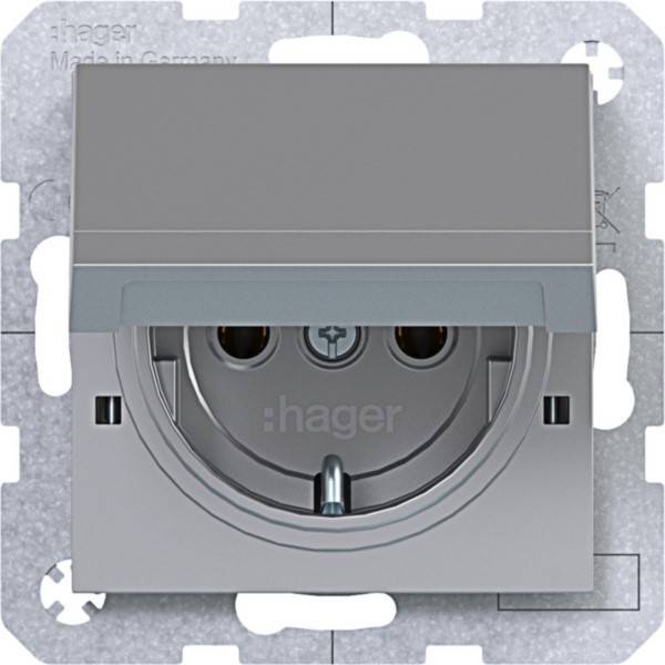 Hager SD SCHUKO KLD Ax/Cx titan WAS1112TA