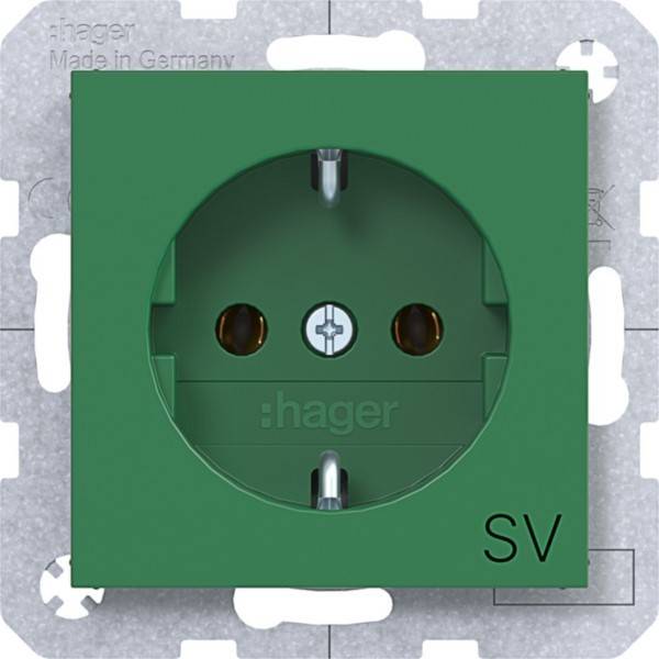Hager SD SCHUKO Aufdr. WAS1131GR