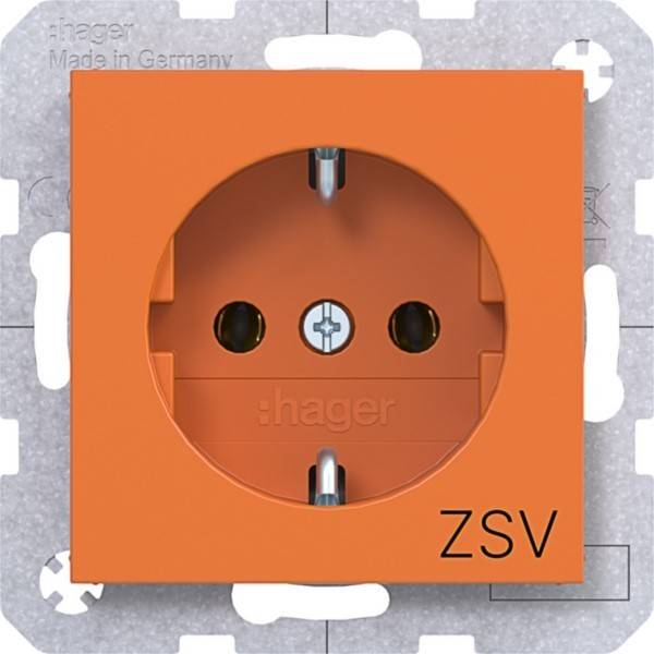 Hager SD SCHUKO Aufdr. WAS1132AP