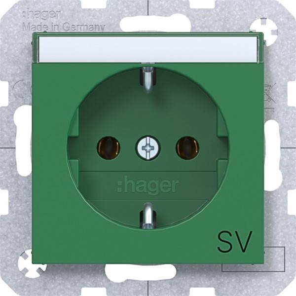 Hager SD SCHUKO Aufdr. WAS1136GR