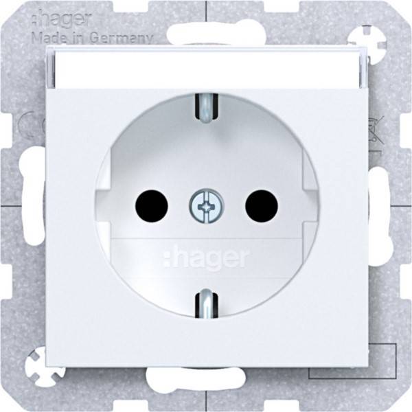 Hager Std. SCHUKO BF erh. BS SK WAS1201WM