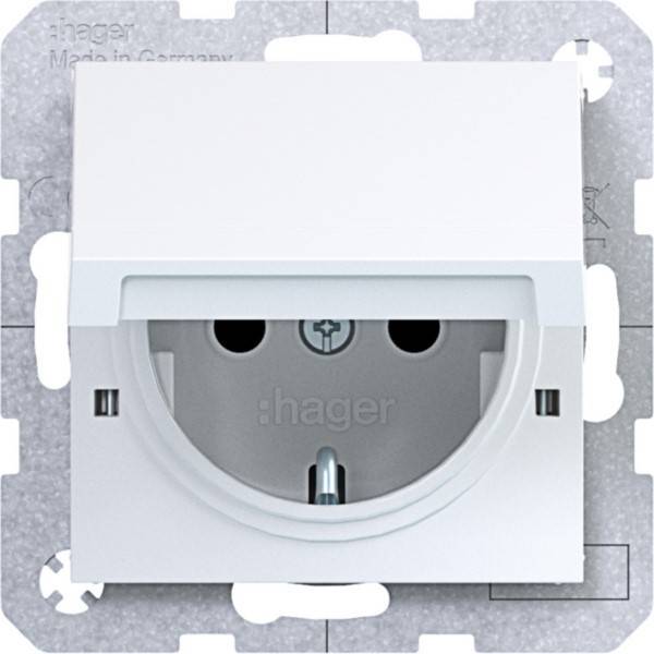 Hager SD SCHUKO KLD EHBS Ax/Cx WAS1212WG