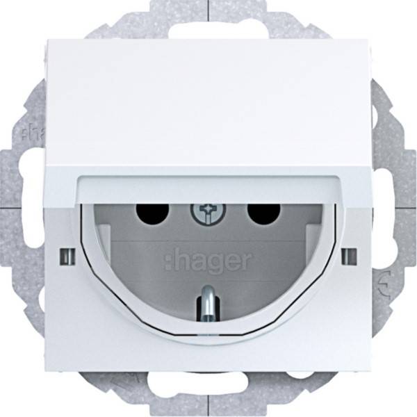 Hager SD SCHUKO KLD EHBS Ax/Cx WAS1213WG