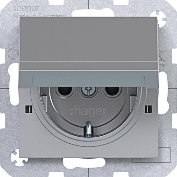 Hager SD SCHUKO KLD Ax/Cx titan WAS1312TA