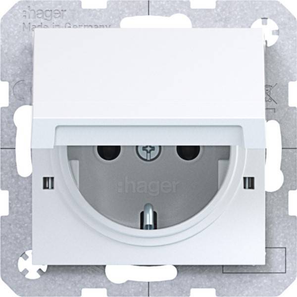 Hager SD SCHUKO KLD arret. WAS1312WG