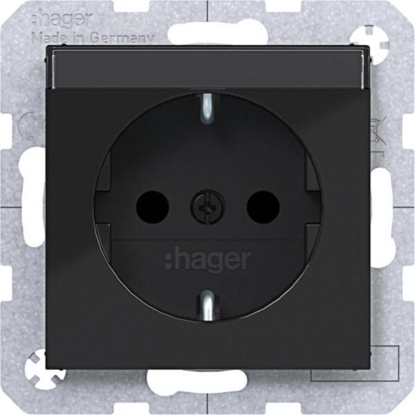 Hager SD SCHUKO BF erh. BS WAS1401BG