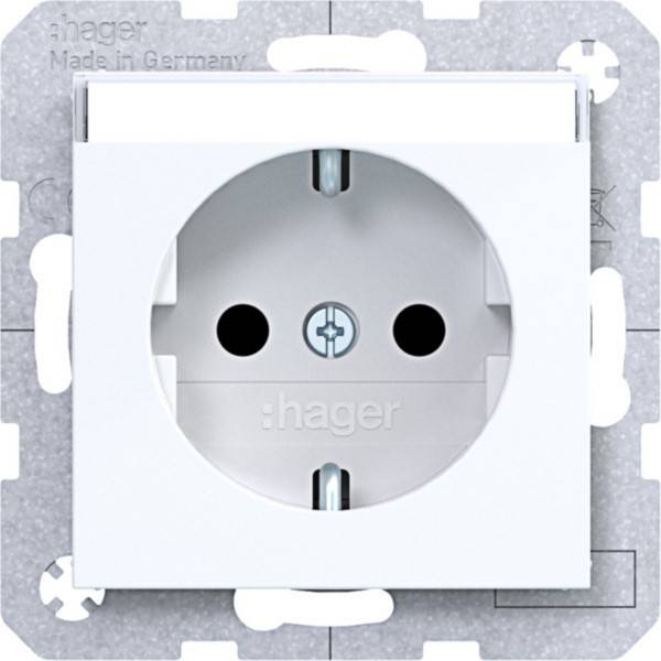 Hager SD SCHUKO BF erh. BS WAS1401WG