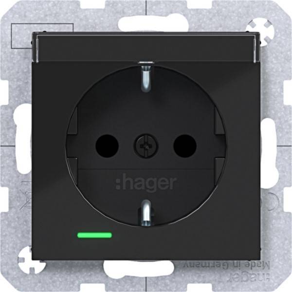 Hager SD SCHUKO LED BF EHBS WAS1402BG
