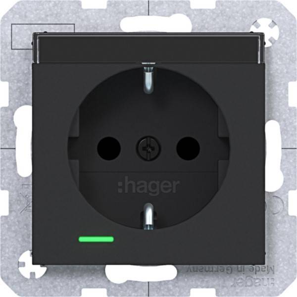 Hager SD SCHUKO LED BF EHBS WAS1402BM