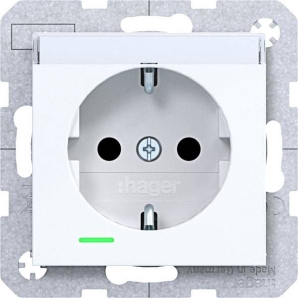 Hager SD SCHUKO LED BF EHBS WAS1402WG