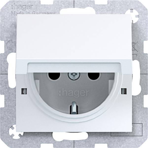 Hager Stkd SCHUKO KLD EHBS WAS1412WG