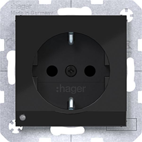 Hager SD SCHUKO O.-Licht EHBS WAS1462BG