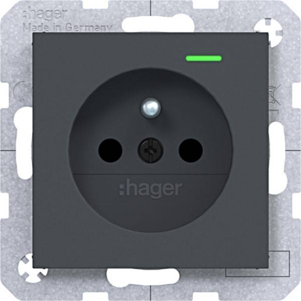 Hager STD SKT K-LED EHBS SLK WAS1863AT