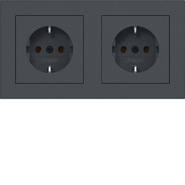 Hager SD SCHUKO 2f m. RA verdr. WAS2123AT