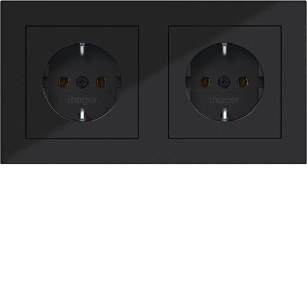 Hager SD SCHUKO 2f m. RA verdr. WAS2123BG