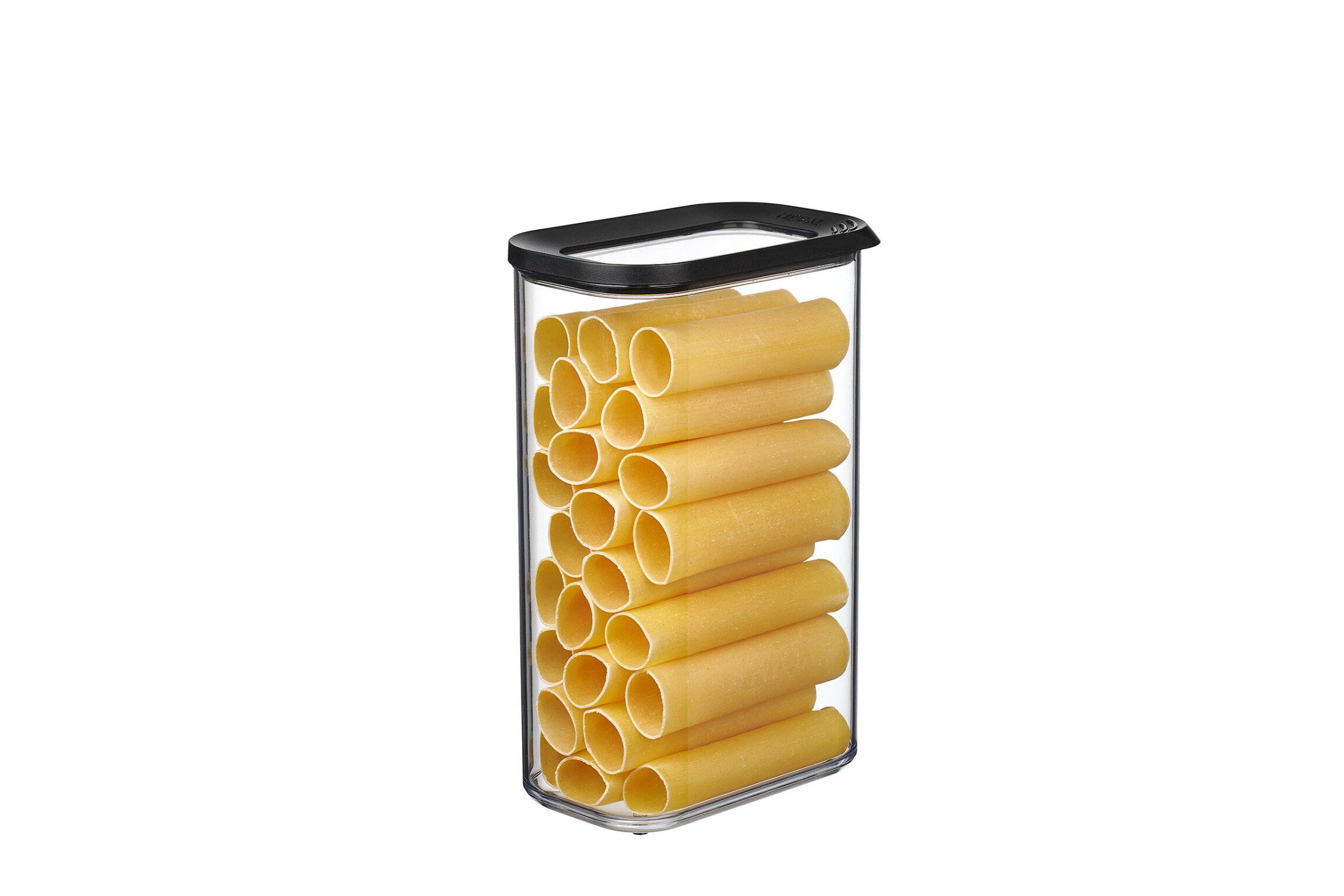 Mepal | Vorratsdosen Spar-Set Modula 2000 ml | Schwarz | perfekte Frische für trockene Lebensmittel | transparente Deckel | BPA frei | ideal für jed