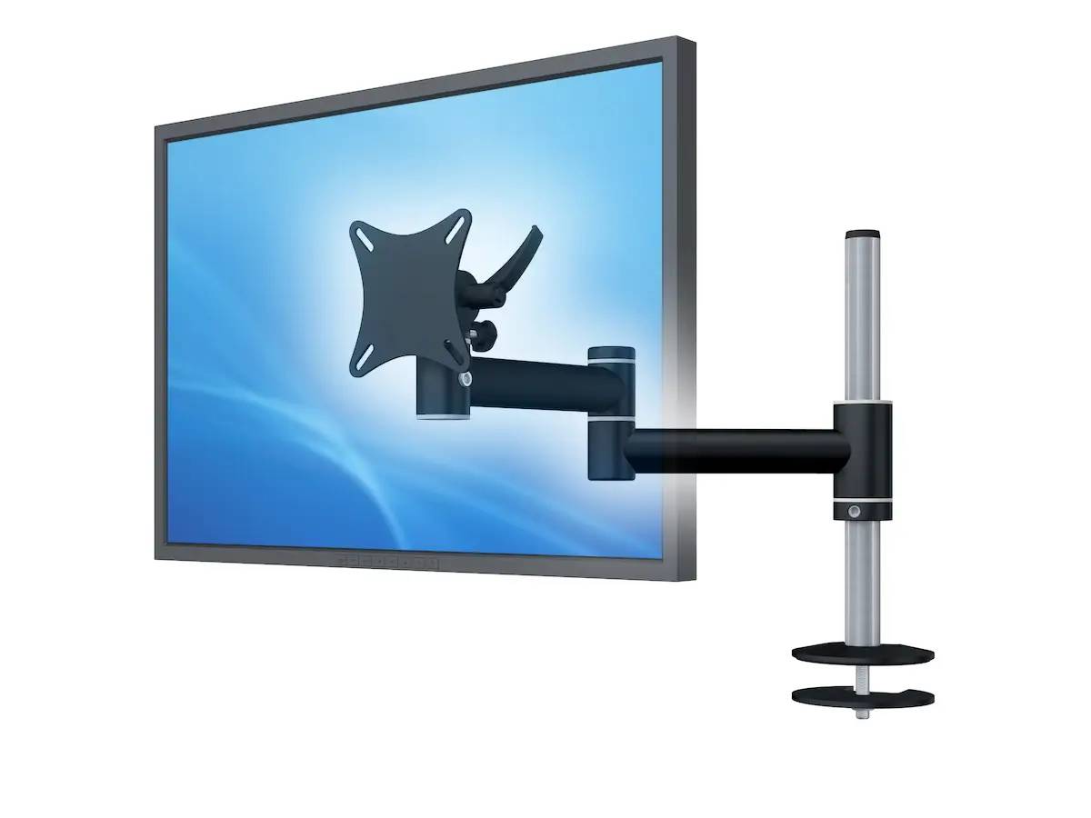 Flex-System Monitorhalterung für 1 Monitor Einbauadapter mit Kabelauslass (MA) 1er - 17''-24''