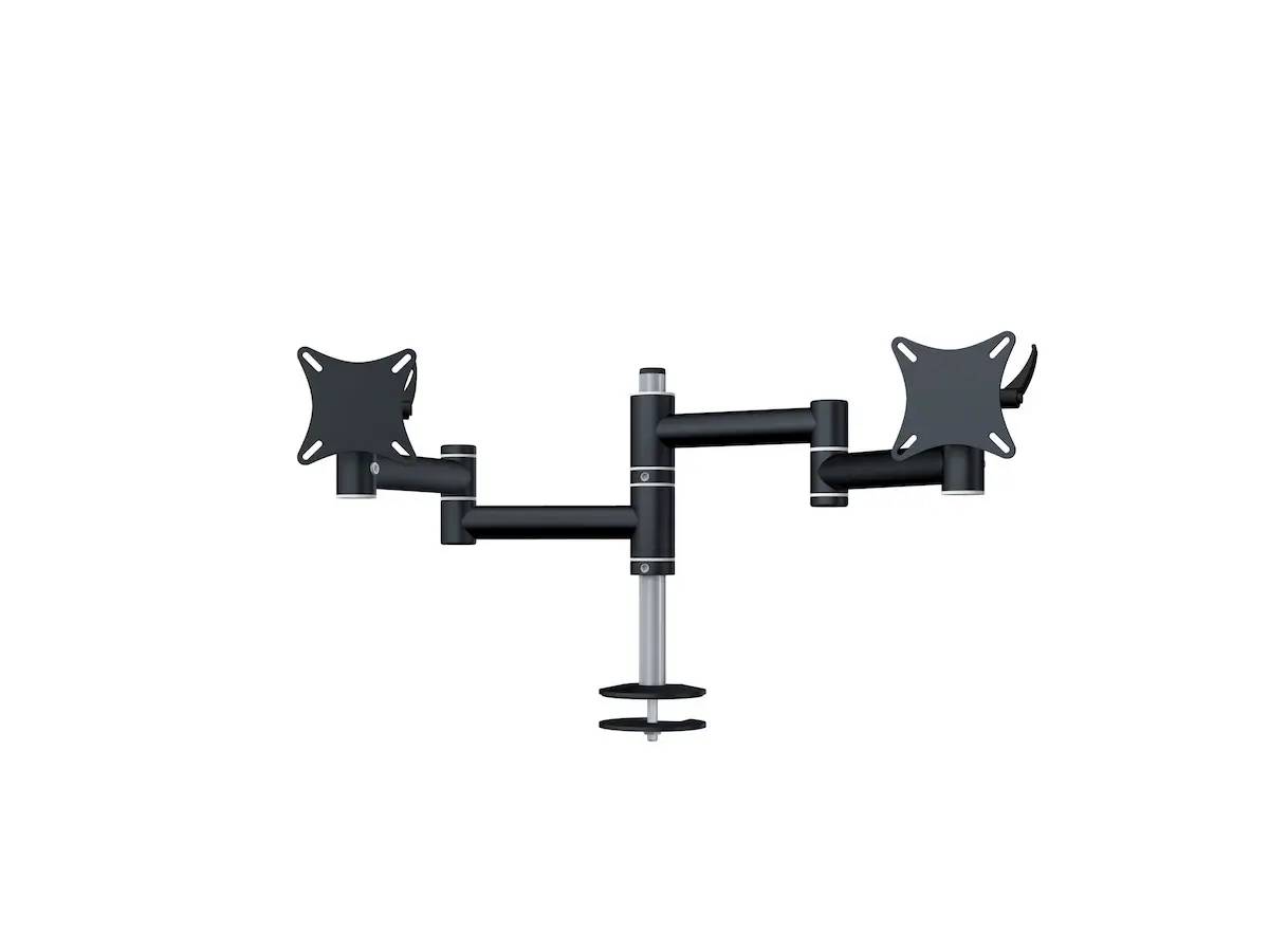Flex-System Monitorhalterung für 2 Monitore Einbauadapter mit Kabelauslass (MA) 2er - 17''-24'' Kopie