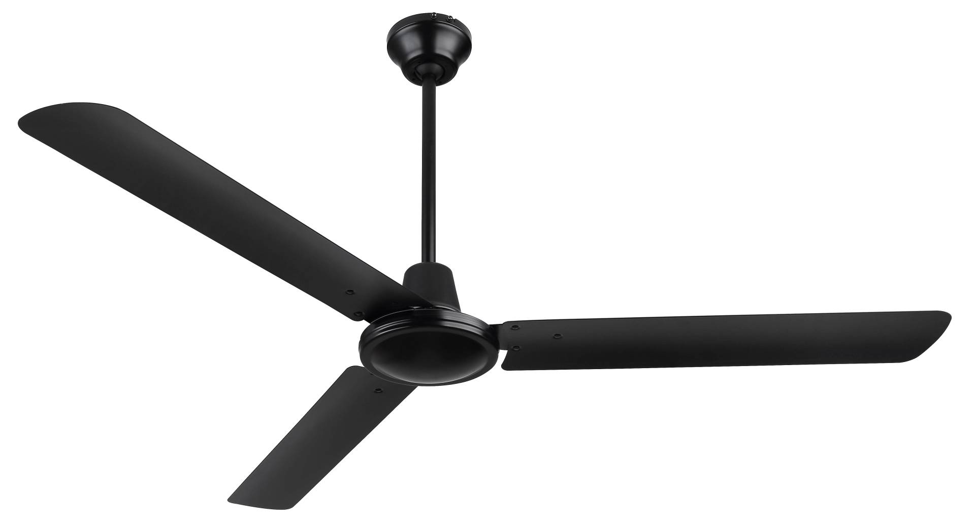 Deckenventilator Ferro Schwarz mit Wandregler 142 cm