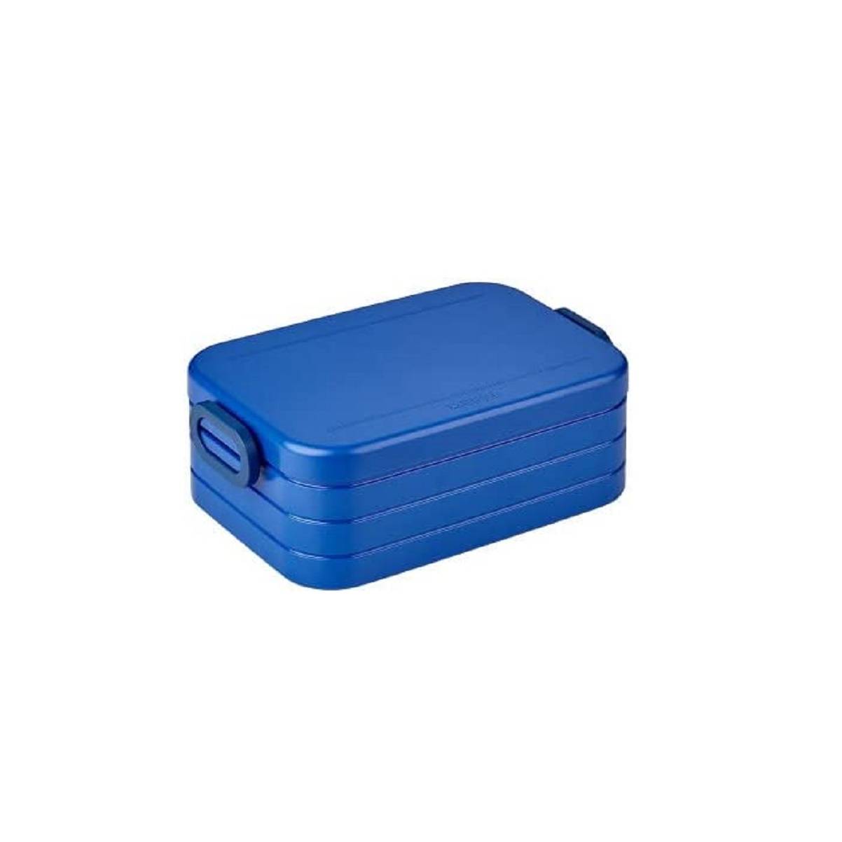 Mepal 2-tlg Bento-Lunchboxen Set Klein/Groß Take A – Brotdose mit Fächern, geeignet für bis zu 4 BZW. 8 Butterbrote, TPE/pp/abs, 0 mm Vivid Blue
