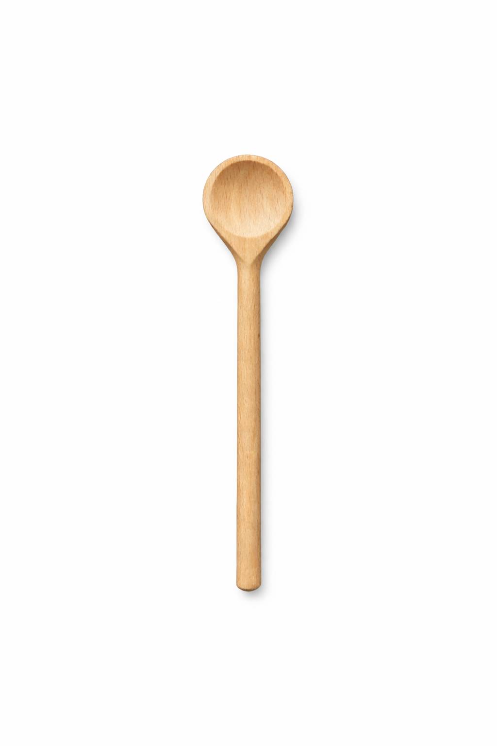 Neustanlo Holz Kochlöffel 21 cm | Rührlöffel aus naturbelassenem Holz | Ø 3,5 cm Laffe | lebensmittelecht & hitzebeständig | schonend für Antiha