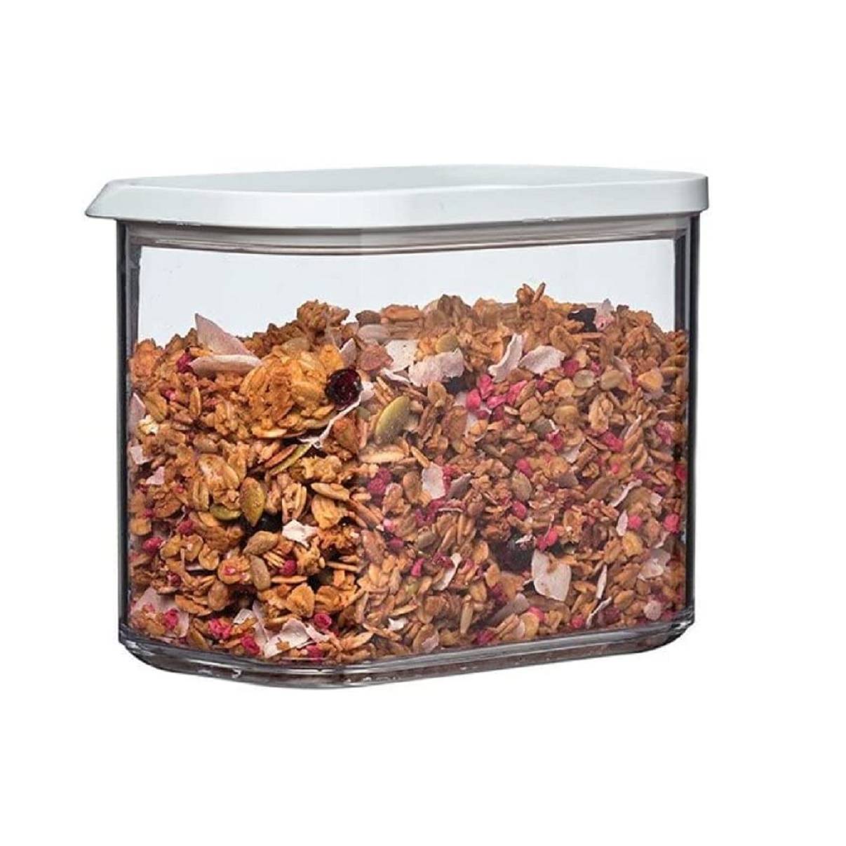 Mepal | Modula Vorratsdosen Set 4-tlg | 1000 ml Kapazität | ideal für Lebensmittelaufbewahrung | spülmaschinenfest | schwarz