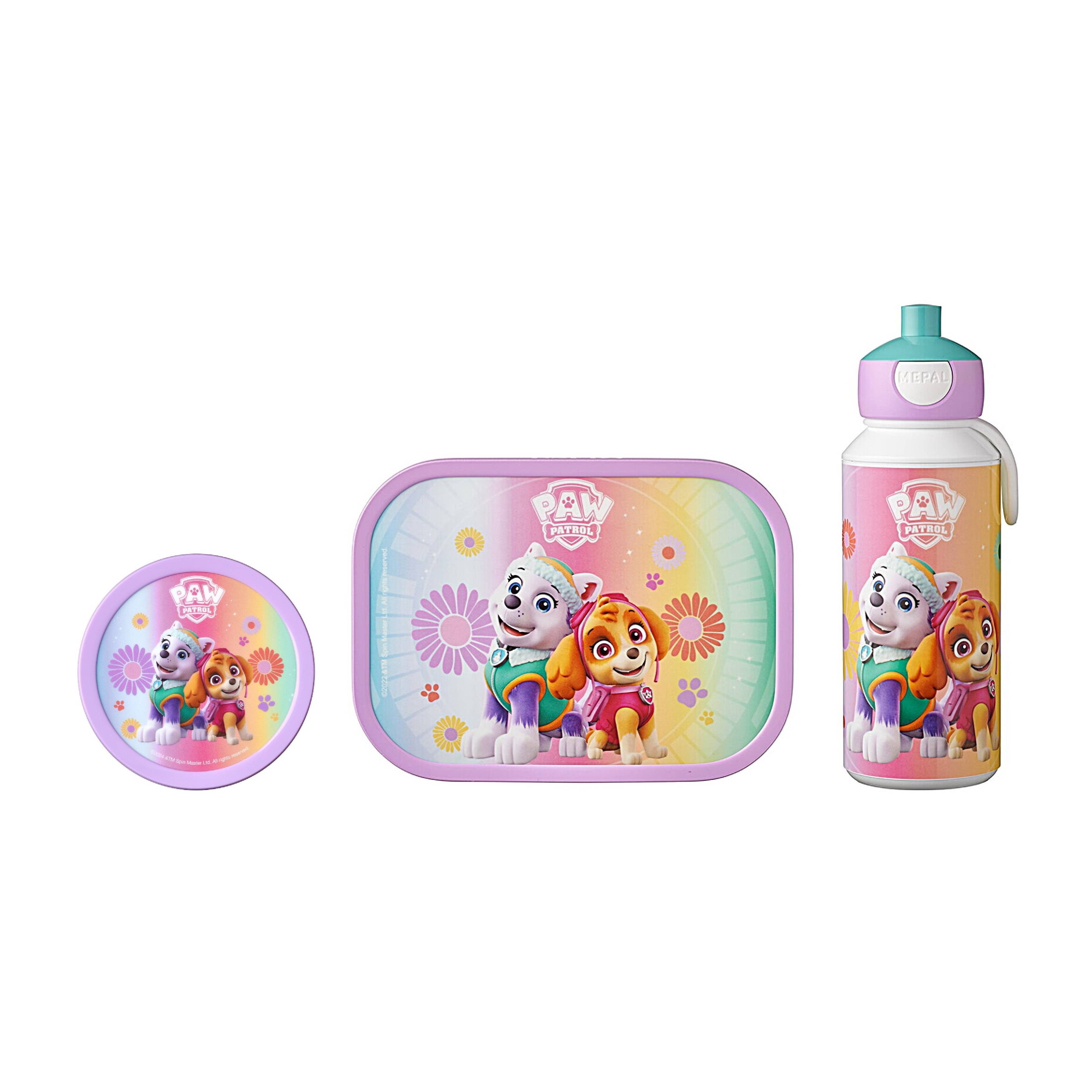 Mepal | Campus Lunchset | Fruchtbox, Bentobox & Trinkflasche | Spülmaschinenfest & BPA-frei | 300, 400 & 750 ml | Mit Fächern, Gabel & Clip-Verschlu