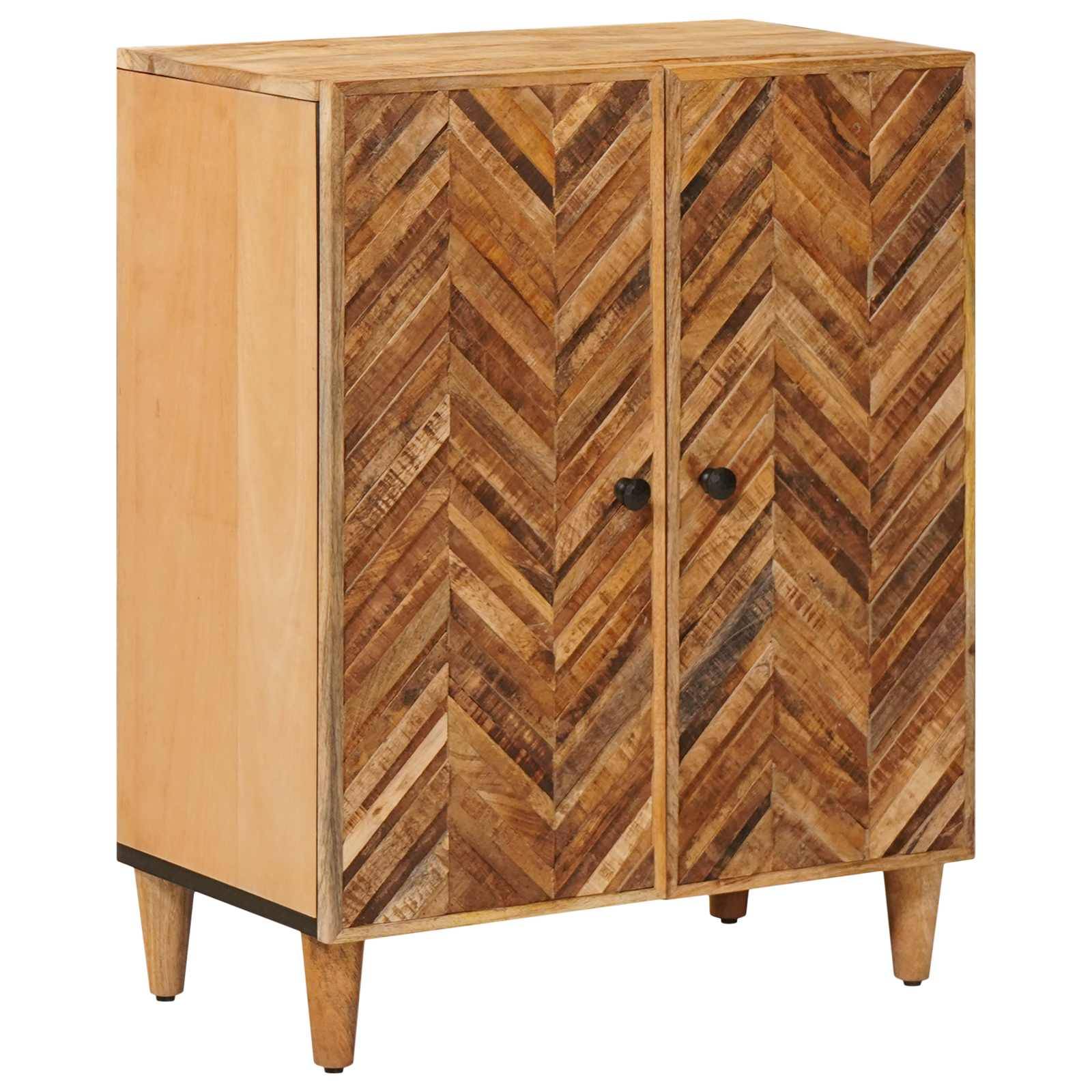 vidaXL Stauraumschränke 3 pcs Braun 60 x 33,5 x 75 cm Massivholz Mango