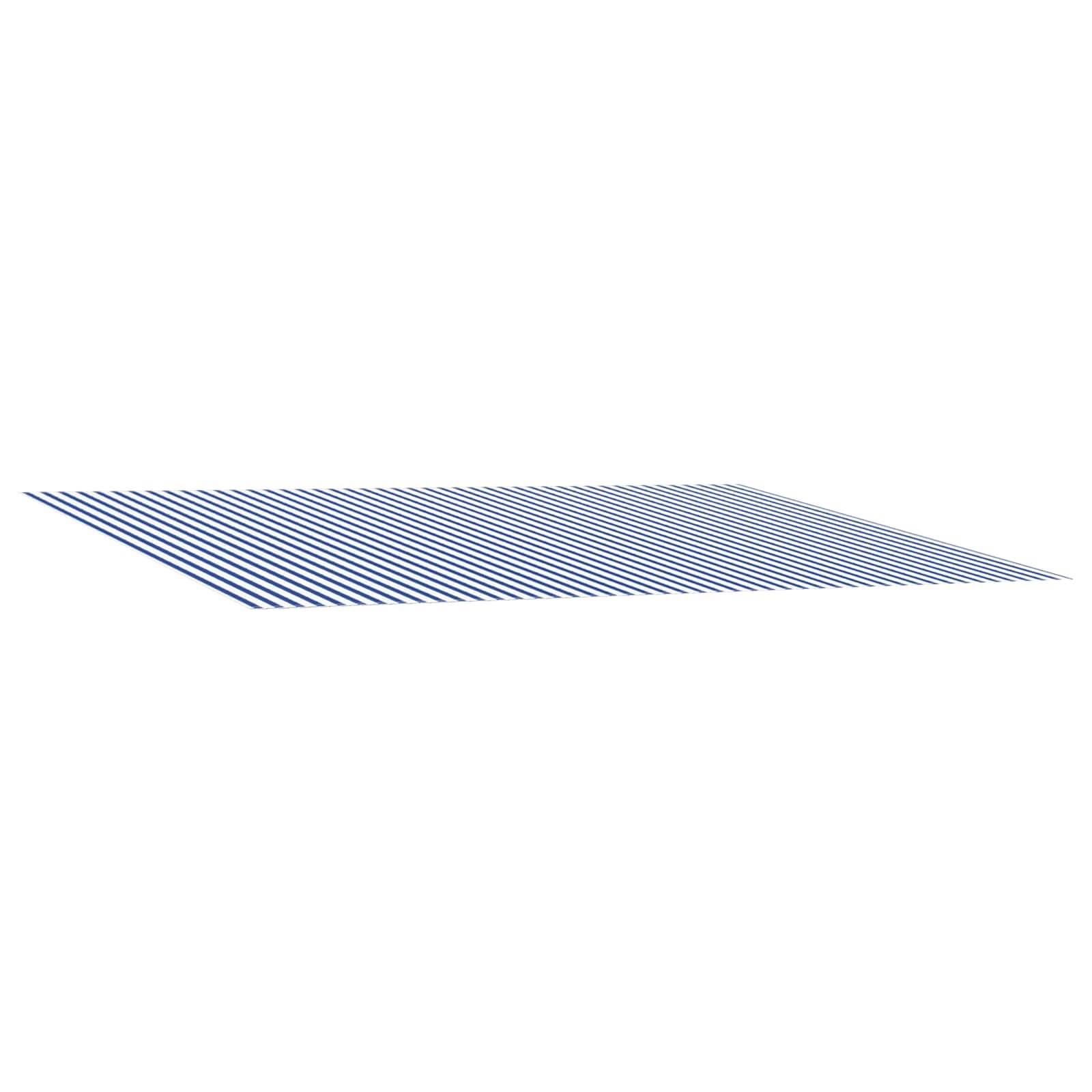 vidaXL Ersatzmarkisenstoff Blau und Weiß 600 x 350 cm