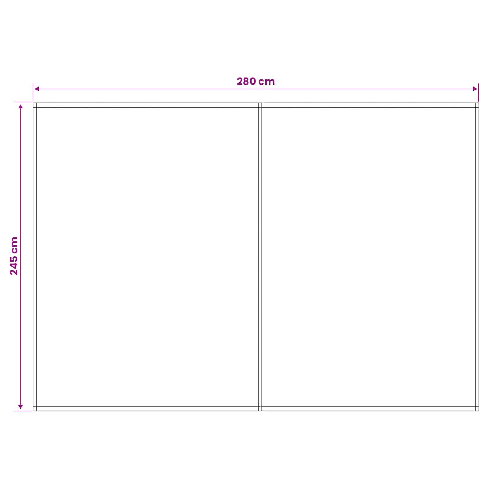 vidaXL Markisenersatzstoff Mehrfarbig 300 x 250 cm Polyester