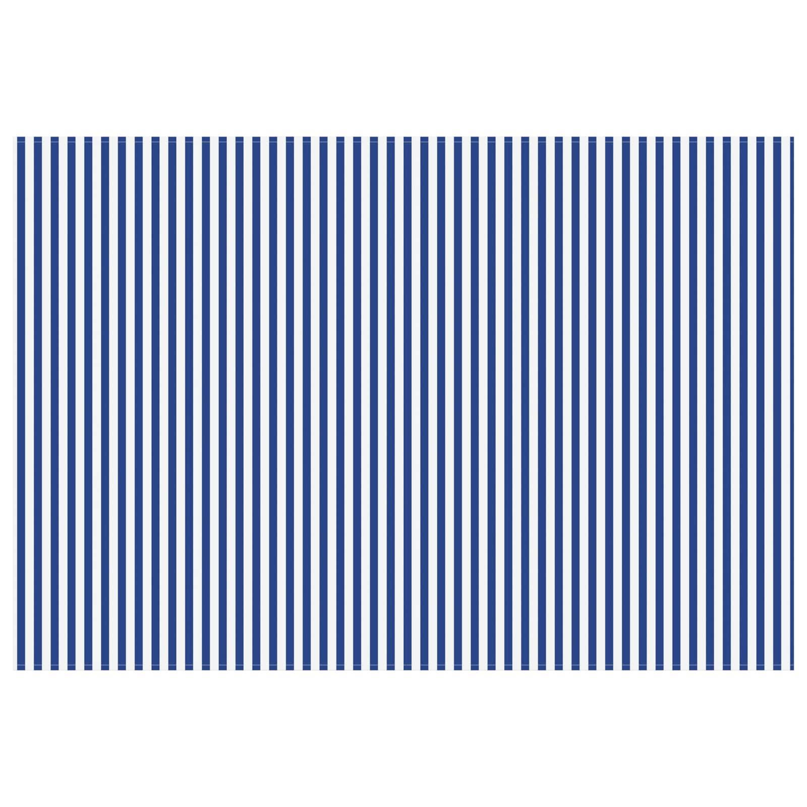 vidaXL Markisenersatzstoff Blau und Weiß 350 x 250 cm Polyester