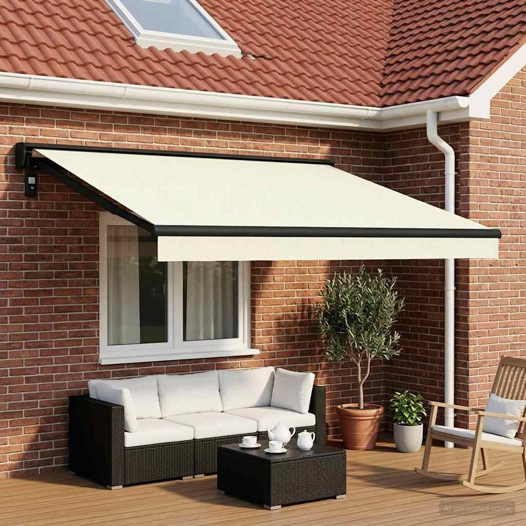 vidaXL Markisenersatzstoff Creme 450 x 300 cm Polyester