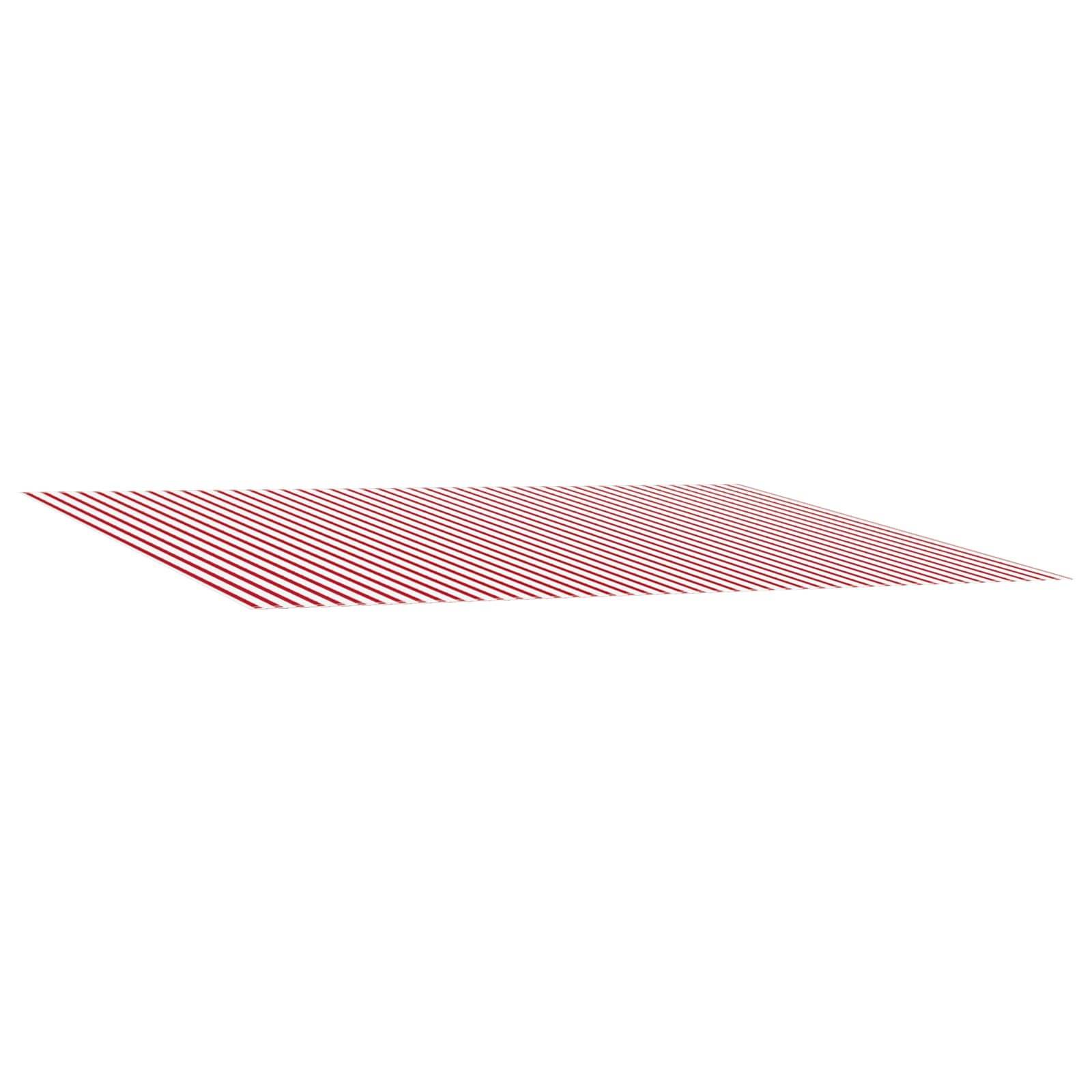 vidaXL Markisenersatzstoff Rot und Weiß 500 x 300 cm Polyester